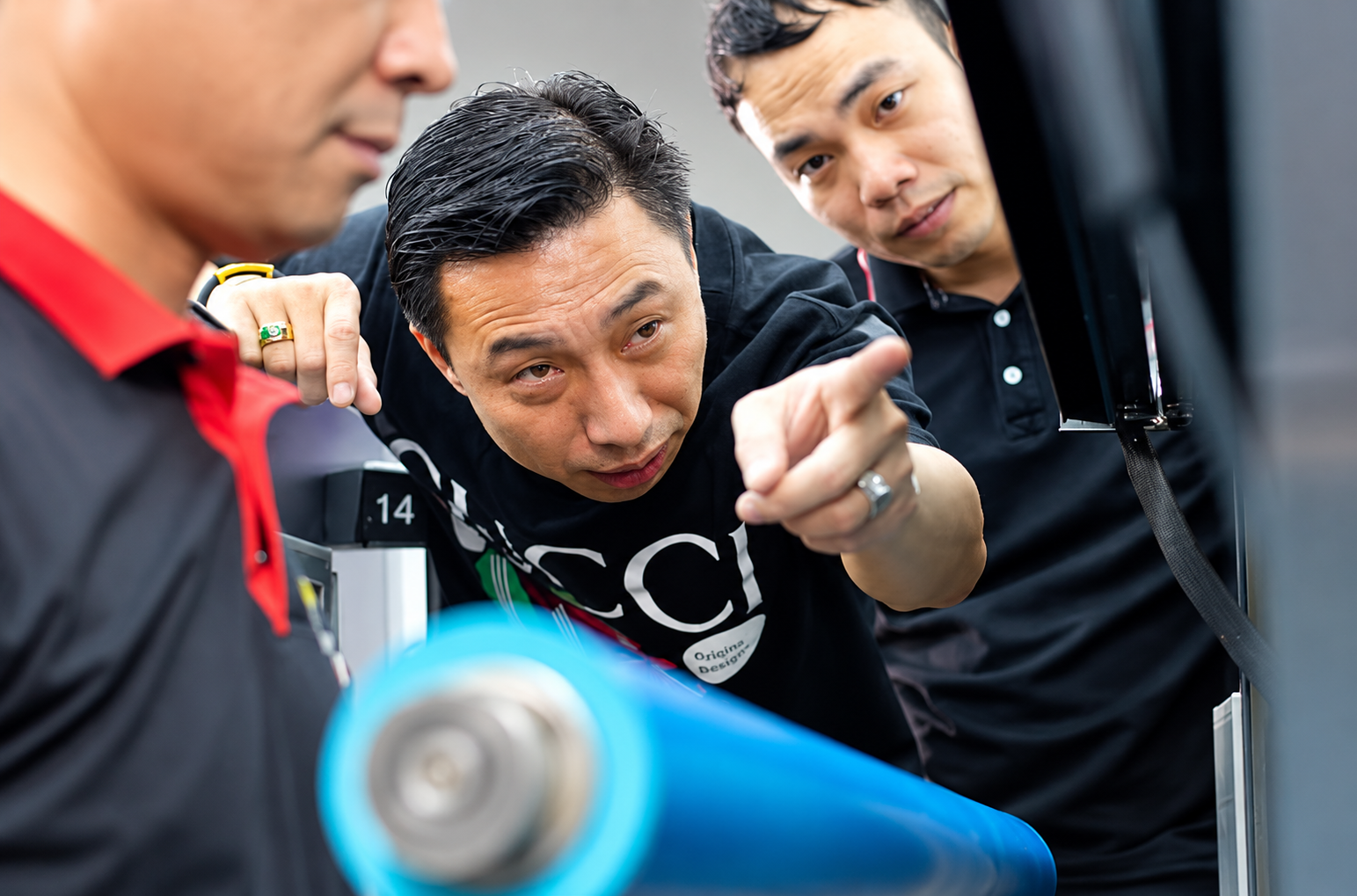 Discussion at the roller unit