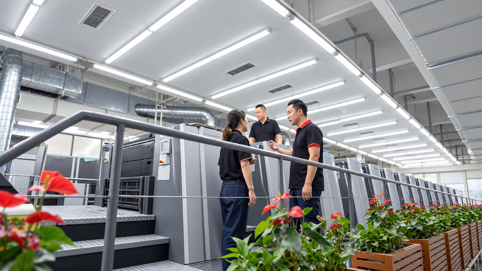 Consultation on the printing floor